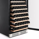 Empava 55-Inch Tall 127 Bottles Wine Cooler in Stainless Steel with Glass Door (EMPV-WC05S)
