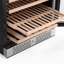 Empava 55-Inch Tall 127 Bottles Wine Cooler in Stainless Steel with Glass Door (EMPV-WC05S)