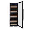 Empava 70-Inch Tall 171 Bottles Capacity Wine Cooler in Stainless Steel with Glass Door (EMPV-WC07S)