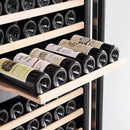 Empava 70-Inch Tall 160 Bottles Freestanding Built-In Dual Zone Wine Cooler (EMPV-WC08D)