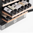 Empava 70-Inch Tall 160 Bottles Freestanding Built-In Dual Zone Wine Cooler (EMPV-WC08D)