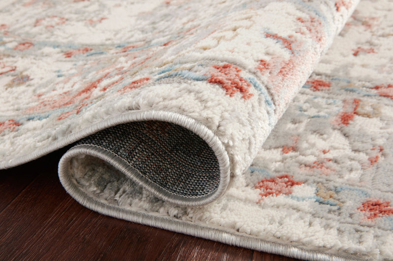 Loloi II Estelle Collection - Transitional Power Loomed Rug in Ivory & Rust (EST-01)