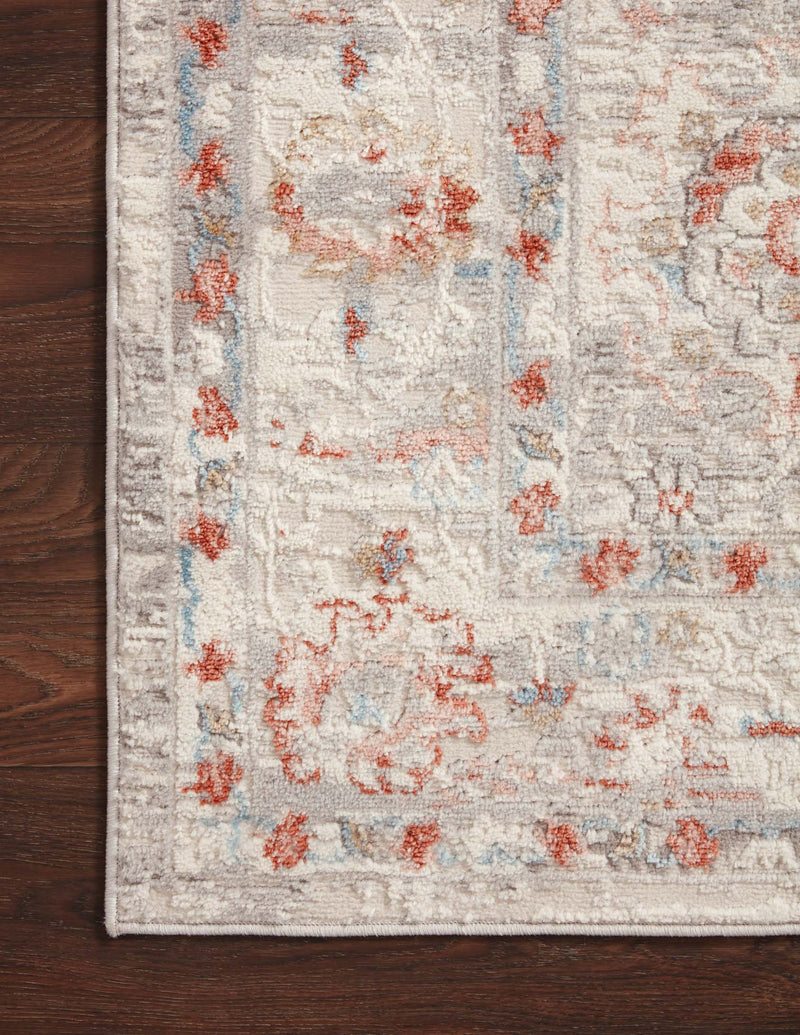 Loloi II Estelle Collection - Transitional Power Loomed Rug in Ivory & Rust (EST-01)