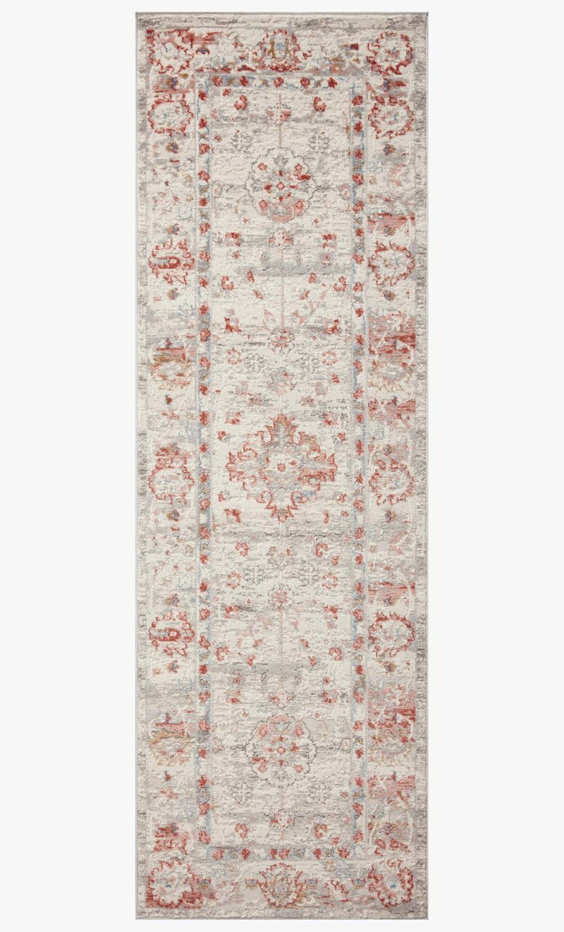 Loloi II Estelle Collection - Transitional Power Loomed Rug in Ivory & Rust (EST-01)