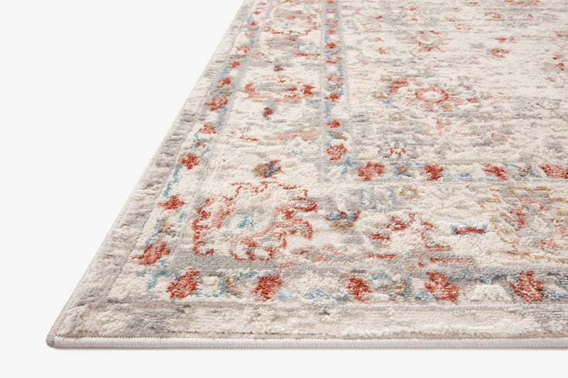 Loloi II Estelle Collection - Transitional Power Loomed Rug in Ivory & Rust (EST-01)