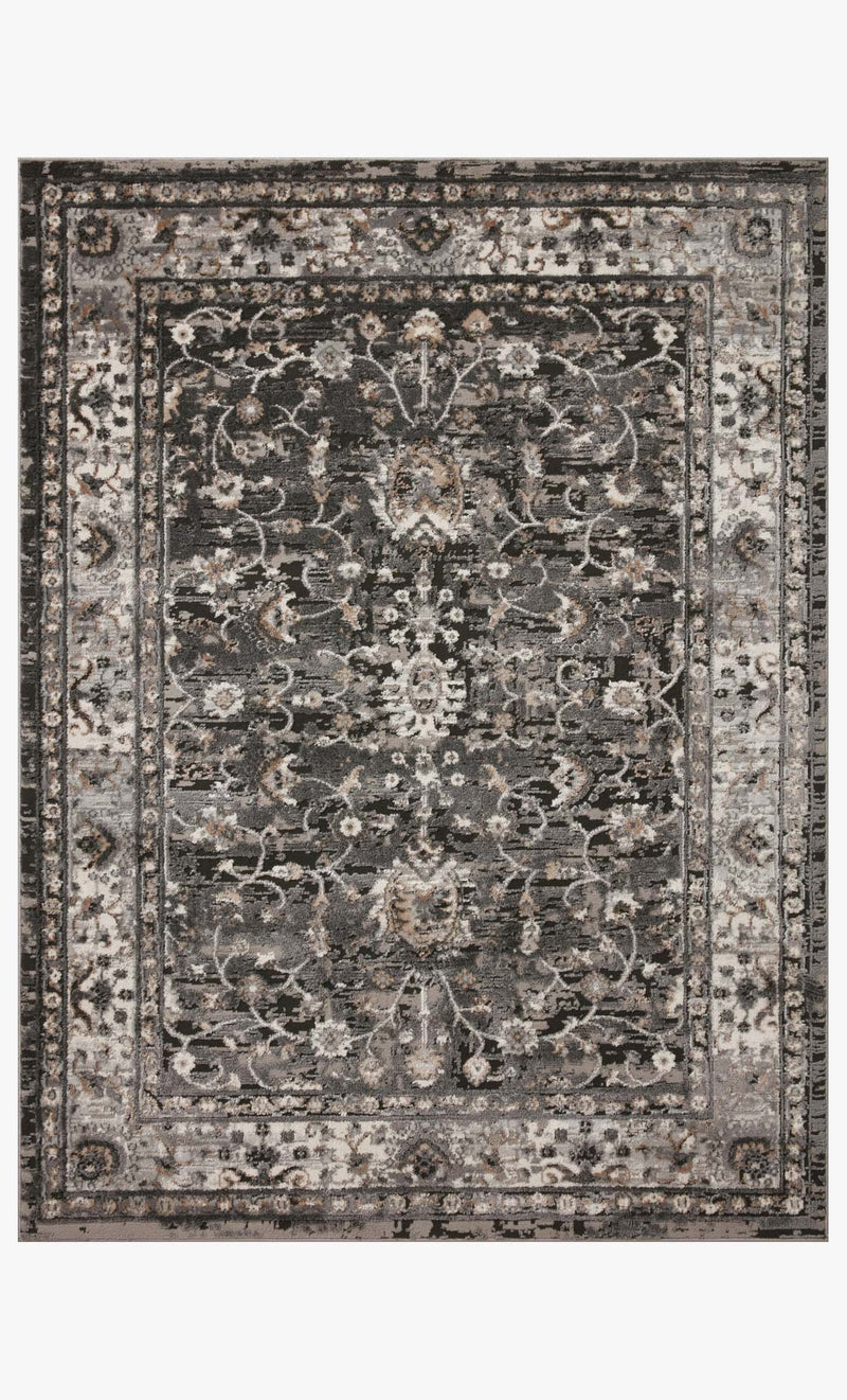 Loloi II Estelle Collection - Transitional Power Loomed Rug in Charcoal & Grey (EST-02)