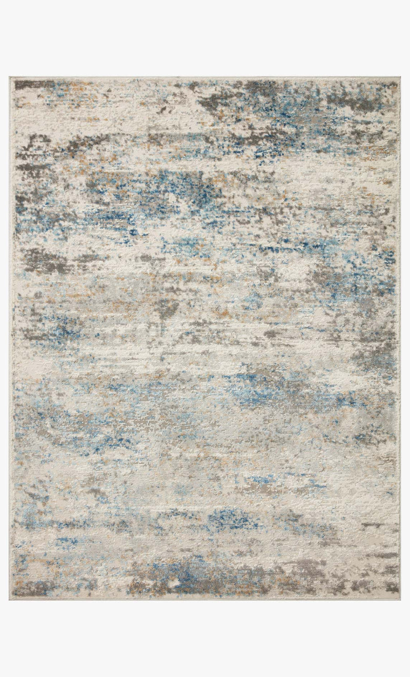 Loloi II Estelle Collection - Transitional Power Loomed Rug in Ivory & Ocean (EST-03)