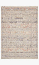 Loloi Faye Collection - Transitional Power Loomed Rug in Denim & Rust (FAY-09)