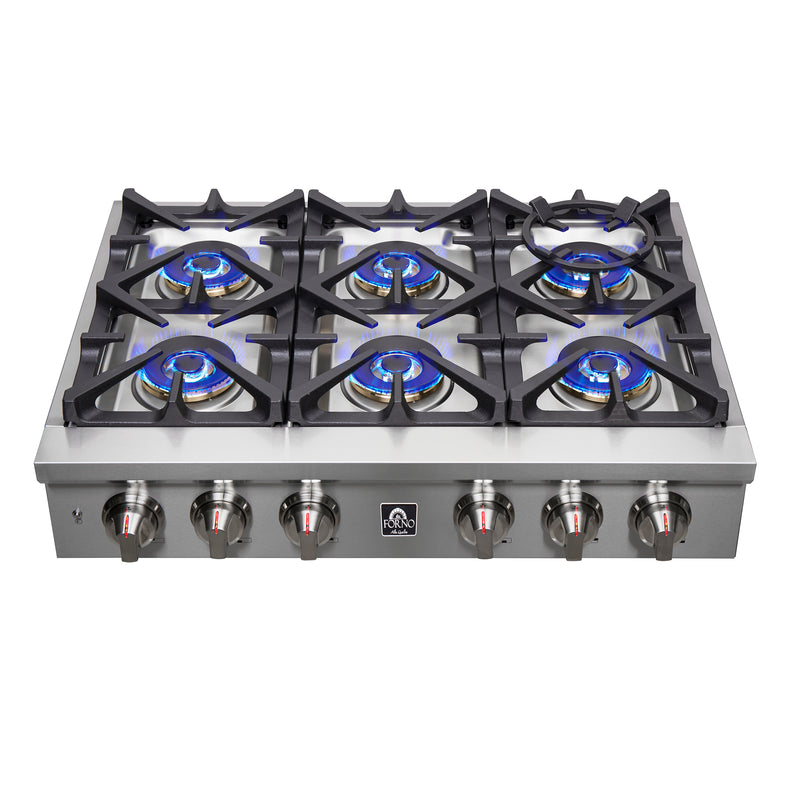 Forno Spezia 48-in 8 Burners Stainless Steel GAS Cooktop | FCTGS5751-48