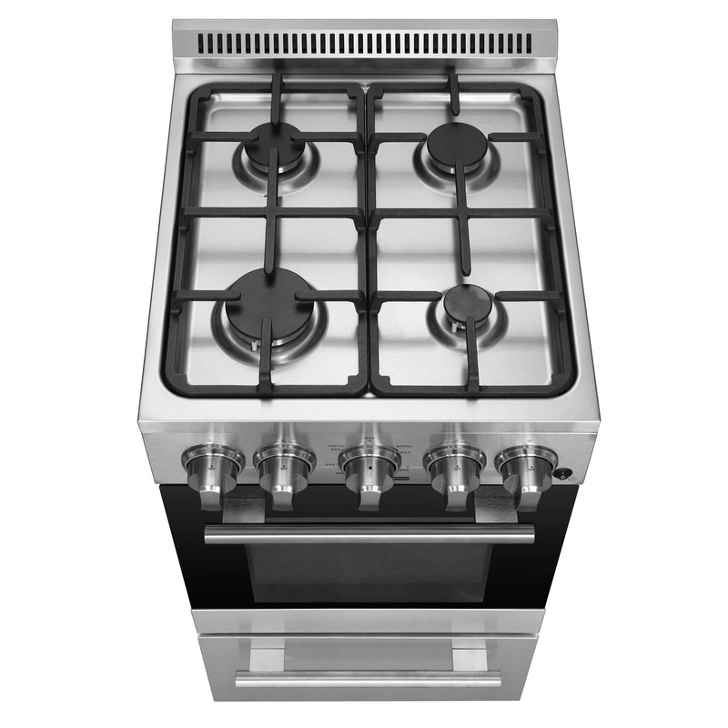 Forno 20-Inch Lamazze Gas Range with 4 Burners and 21,200 BTUs in Stainless Steel (FFSGS6265-20)