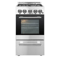 Forno 20-Inch Lamazze Gas Range with 4 Burners and 21,200 BTUs in Stainless Steel (FFSGS6265-20)