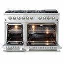 Forno 2-Piece Appliance Package - 48-Inch Gas Range with Air Fryer & 60-Inch Pro-Style Refrigerator in Stainless Steel