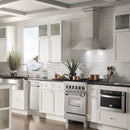 ZLINE 24-inch Legacy Series Dual Fuel Range in Fingerprint Resistant Satin Stainless Steel (RAS-SN-24)