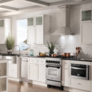 ZLINE Legacy Series Autograph Edition 24-inch Dual Fuel Range with Gas Stove and 2.8 Cu. Ft. Electric Oven in Stainless Steel with Matte Black Accents (RAZ-24-MB)