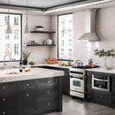 ZLINE Legacy Series Autograph Edition 24-inch Dual Fuel Range with Gas Stove and 2.8 Cu. Ft. Electric Oven in Stainless Steel with Matte Black Accents (RAZ-24-MB)