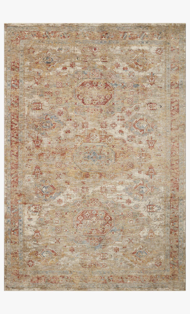 Loloi Gaia Collection - Transitional Power Loomed Rug in Gold & Taupe (GAA-02)