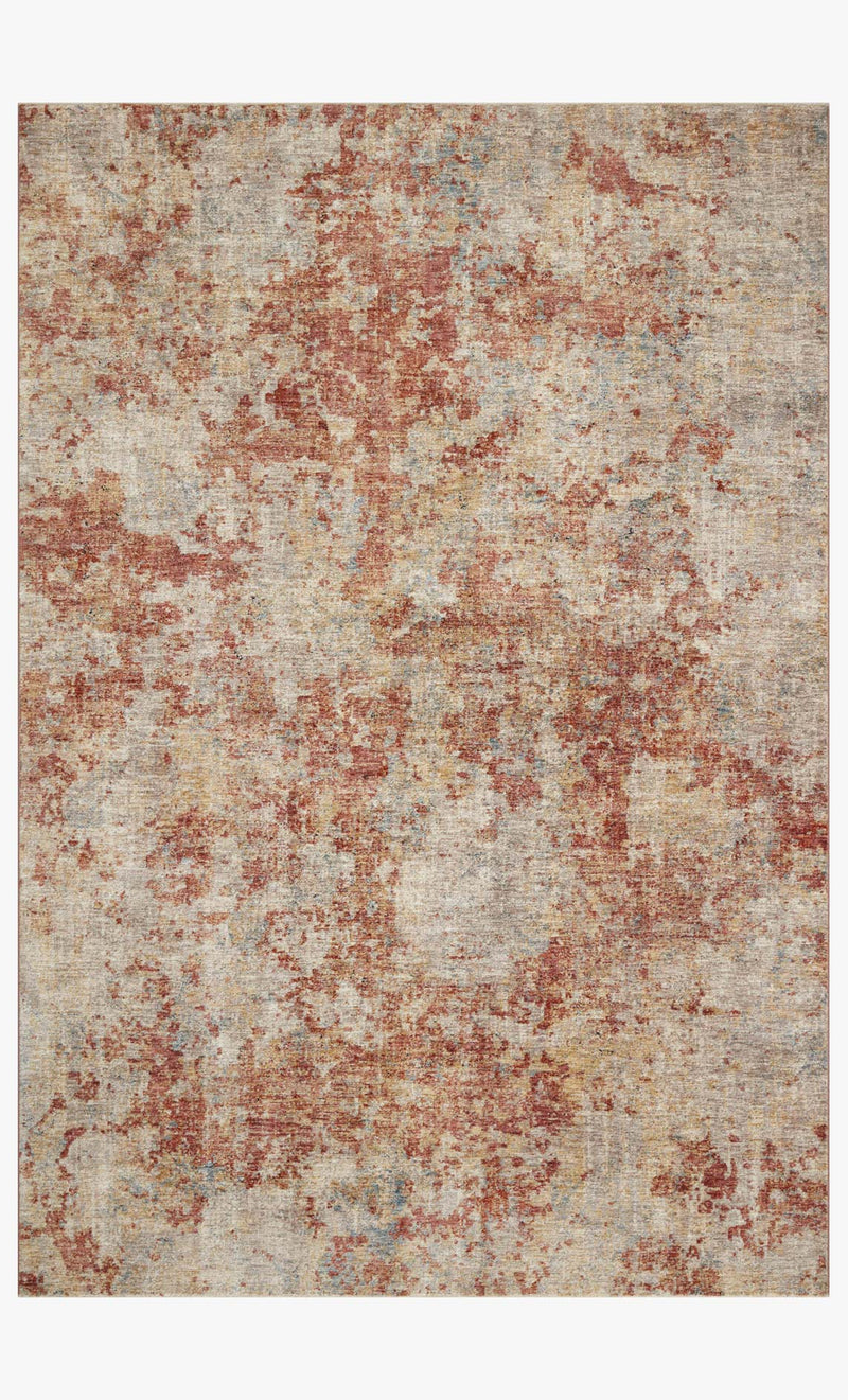 Loloi Gaia Collection - Transitional Power Loomed Rug in Taupe & Brick (GAA-03)