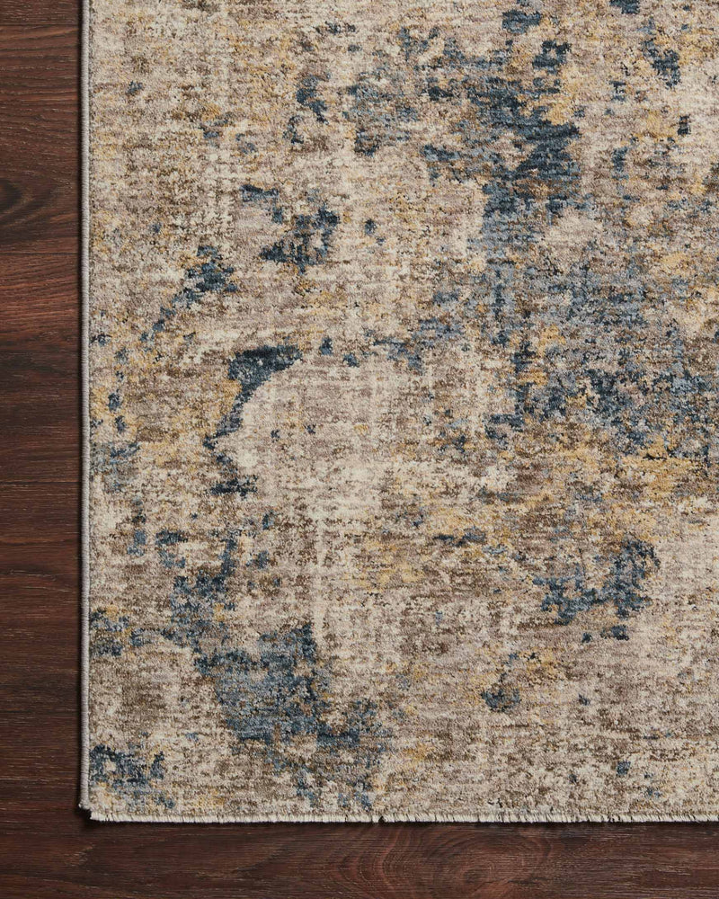 Loloi Gaia Collection - Transitional Power Loomed Rug in Taupe & Denim (GAA-03)