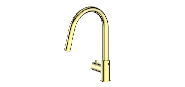 ZLINE Gemini Touchless Kitchen Faucet in Polished Gold (GEM-KFS-PG)