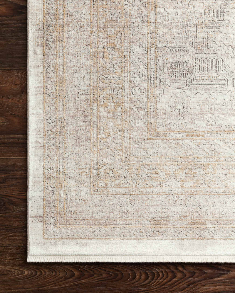 Loloi Gemma Collection - Traditional Power Loomed Rug in Sand & Ivory (GEM-01)