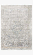 Loloi Gemma Collection - Traditional Power Loomed Rug in Silver (GEM-01)