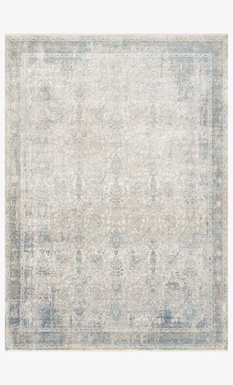 Loloi Gemma Collection - Traditional Power Loomed Rug in Sky & Ivory (GEM-02)