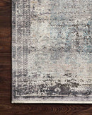 Loloi Gemma Collection - Traditional Power Loomed Rug in Charcoal (GEM-04)