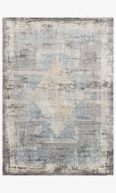 Loloi Gemma Collection - Traditional Power Loomed Rug in Charcoal (GEM-04)