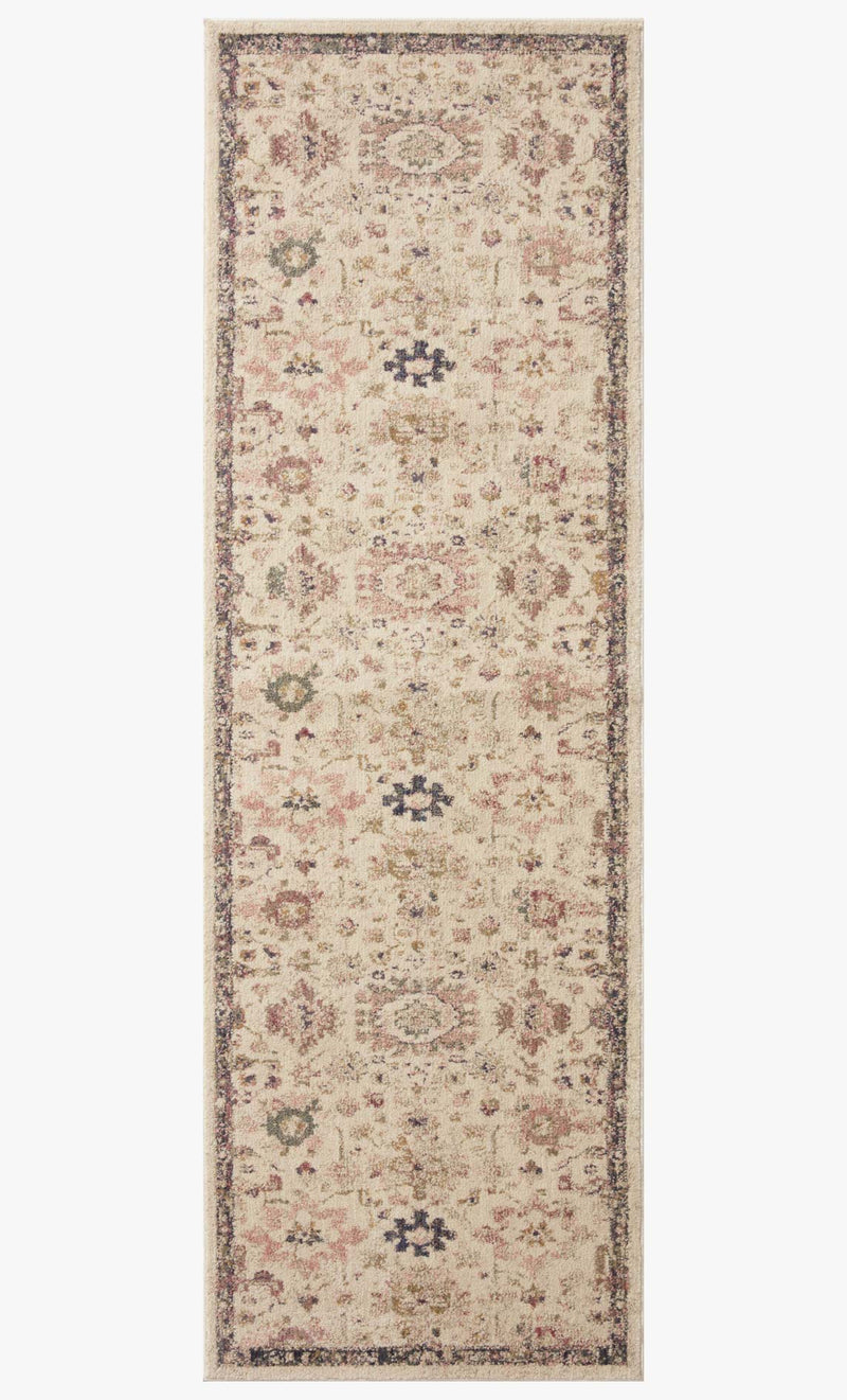 Loloi Giada Collection - Traditional Power Loomed Rug in Ivory & Multi (GIA-04)