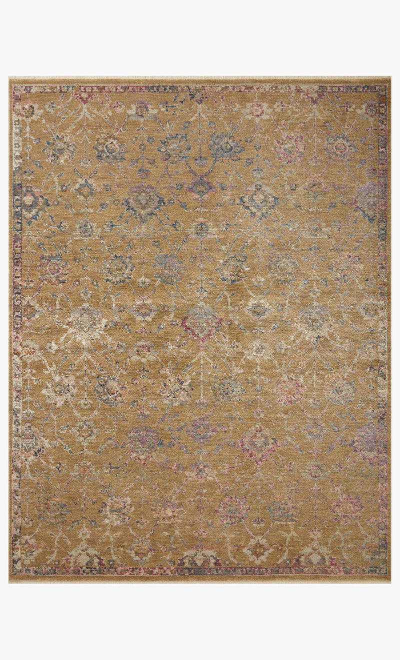 Loloi Giada Collection - Traditional Power Loomed Rug in Gold (GIA-05)