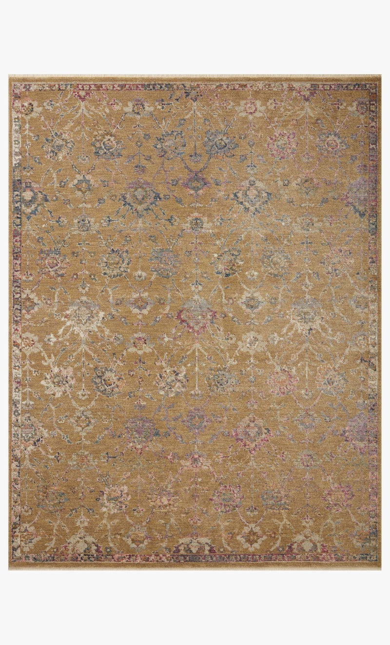Loloi Giada Collection - Traditional Power Loomed Rug in Gold & Multi (GIA-05)