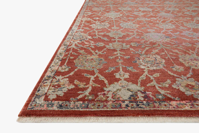 Loloi Giada Collection - Traditional Power Loomed Rug in Red & Multi (GIA-05)