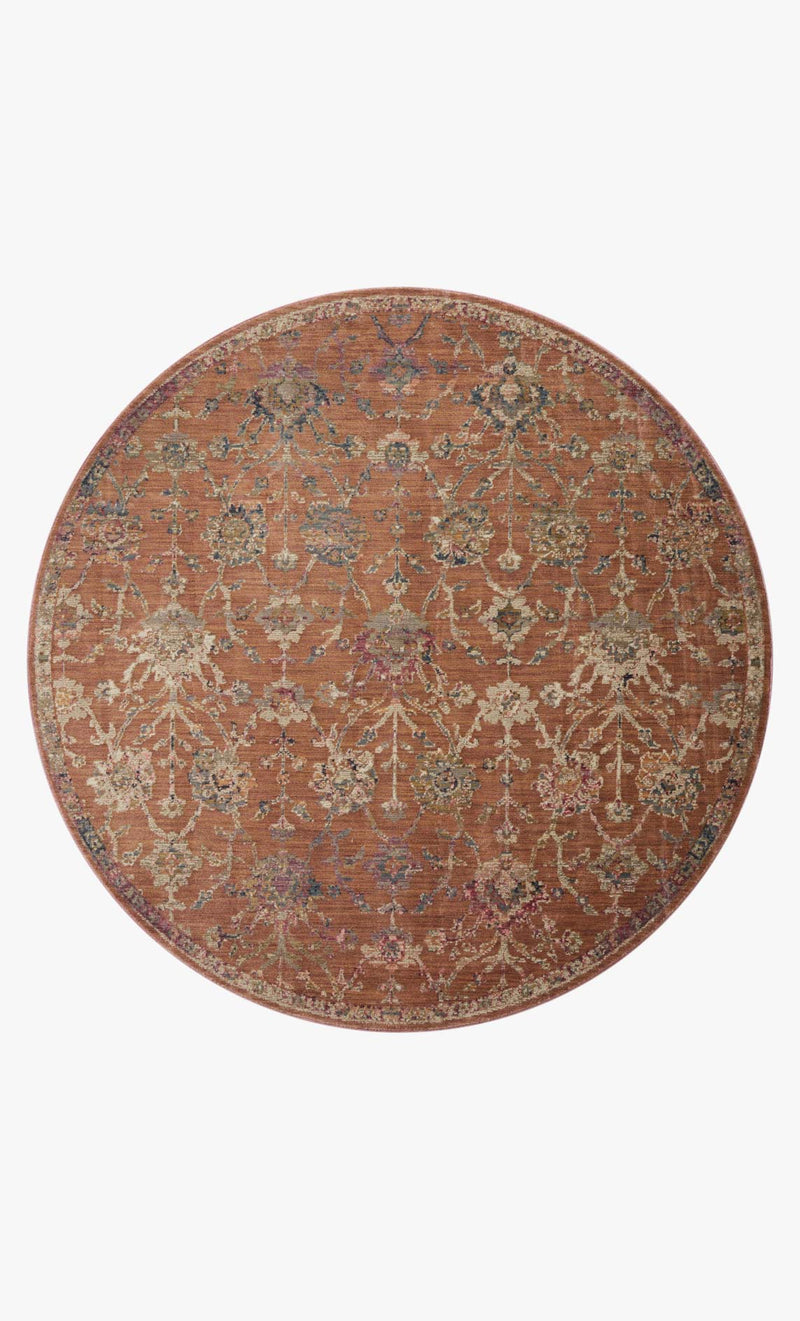 Loloi Giada Collection - Traditional Power Loomed Rug in Terracotta (GIA-05)