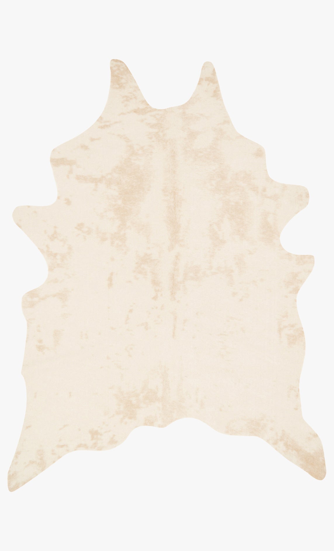 Ivory transitional area rug with irregular hide-inspired mottled pattern