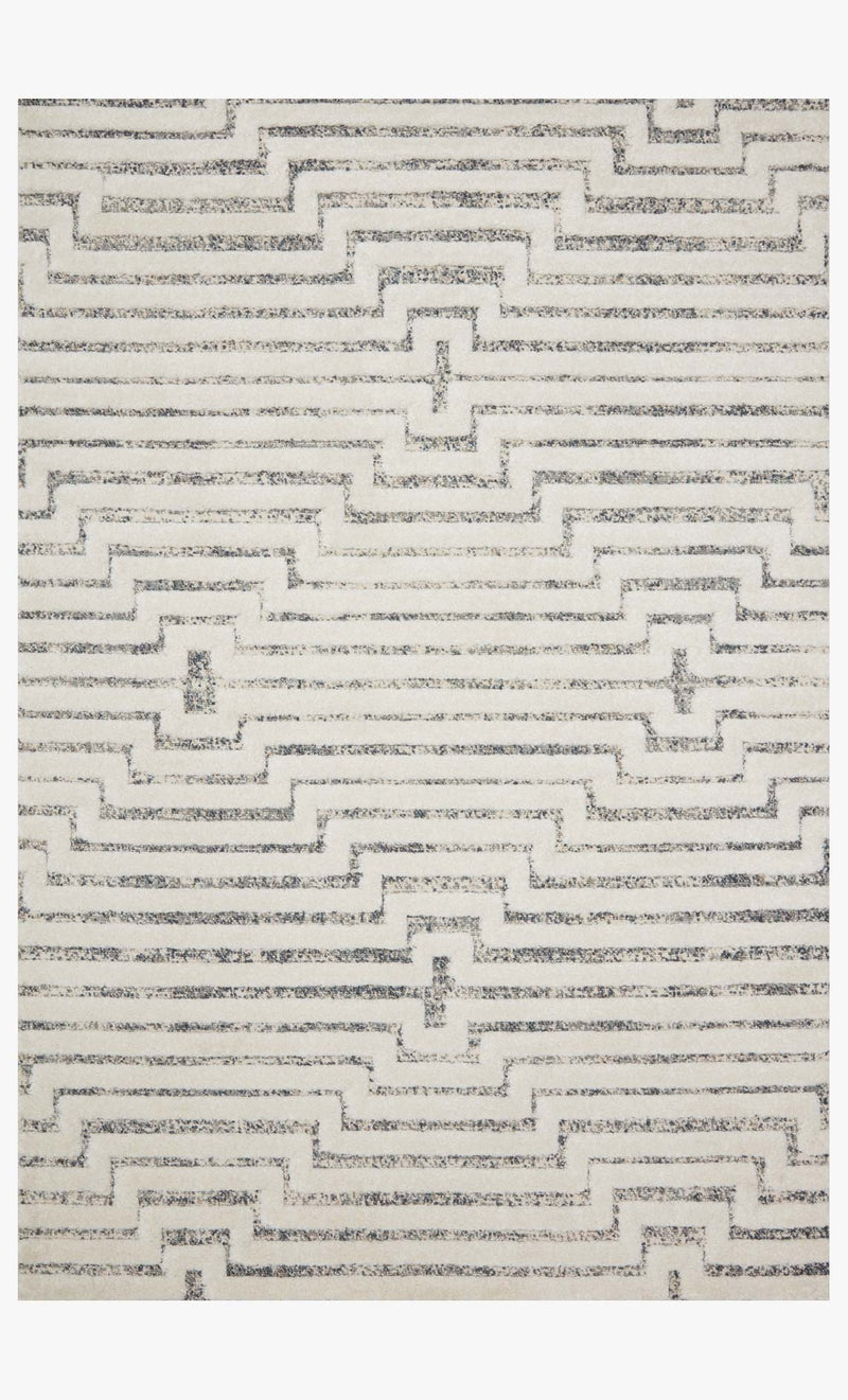 Loloi II Hagen Collection - CONTEMPORARY Power Loomed Rug in White & Sky (HAG-03)