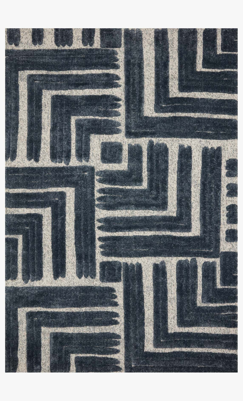 Loloi II Hagen Collection - CONTEMPORARY Power Loomed Rug in Blue & White (HAG-05)