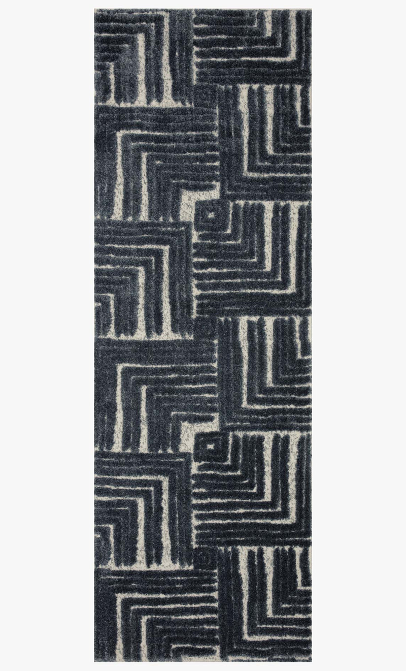 Loloi II Hagen Collection - CONTEMPORARY Power Loomed Rug in Blue & White (HAG-05)
