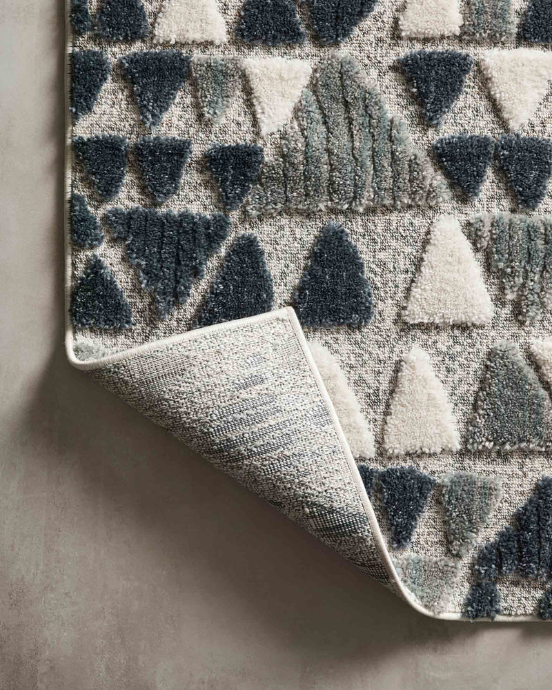 Loloi II Hagen Collection - CONTEMPORARY Power Loomed Rug in Slate & Denim (HAG-06)