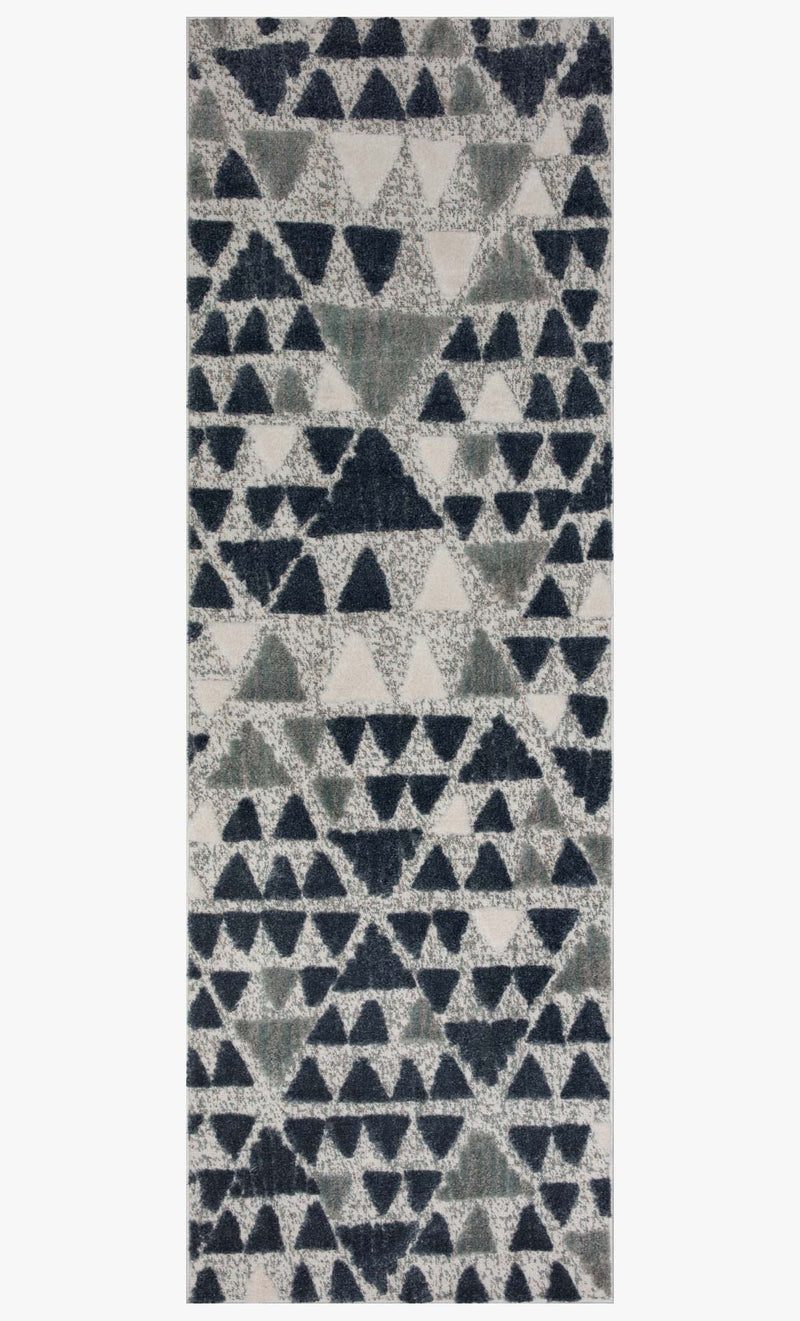 Loloi II Hagen Collection - CONTEMPORARY Power Loomed Rug in Slate & Denim (HAG-06)
