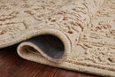 Loloi II Halle Collection - Traditional Hooked Rug in Natural & Sage (HAE-02)