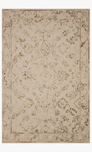 Loloi II Halle Collection - Traditional Hooked Rug in Natural & Sage (HAE-02)