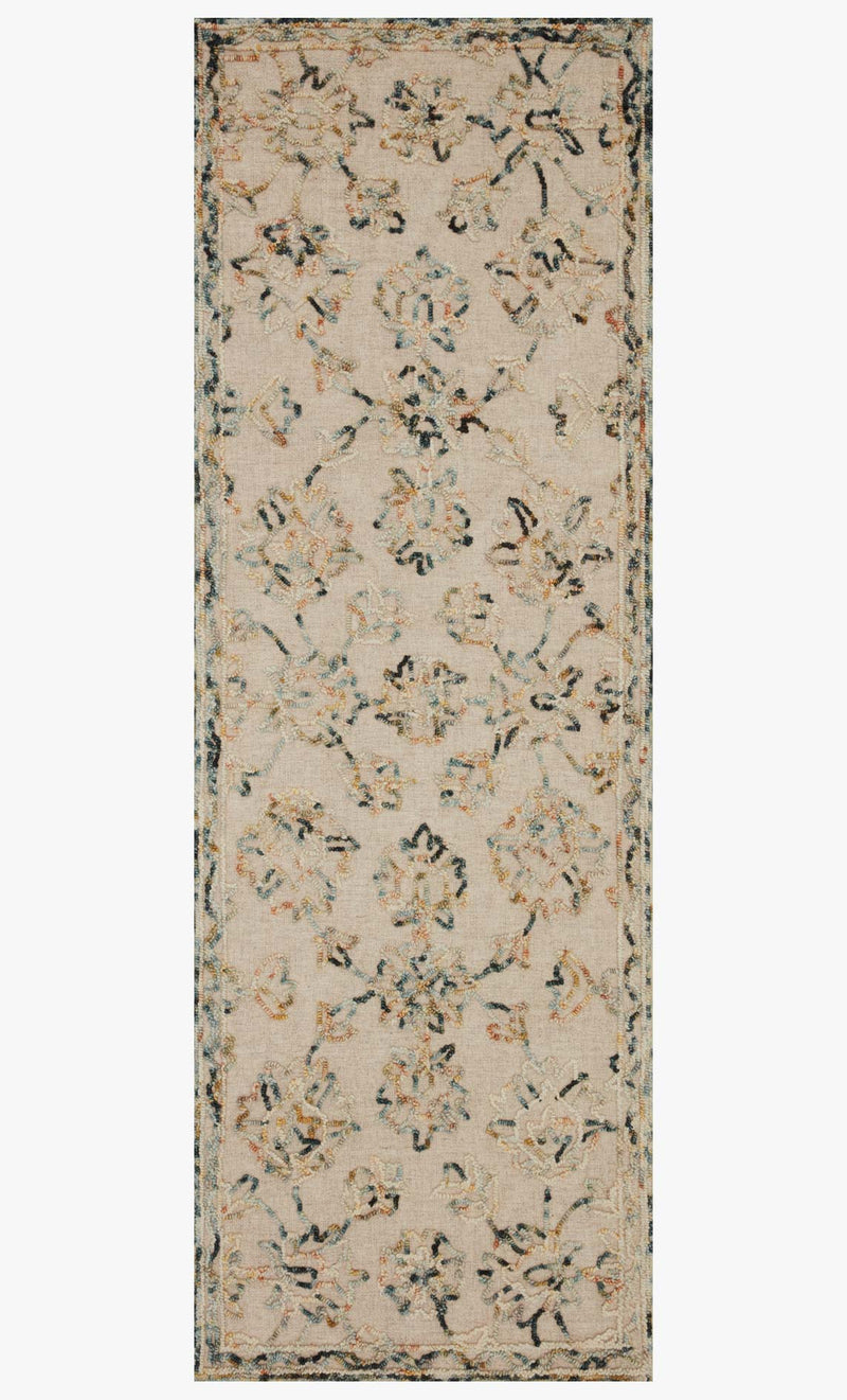 Loloi II Halle Collection - Traditional Hooked Rug in Lagoon (HAE-04)