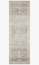 Loloi II Hathaway Collection - Traditional Power Loomed Rug in Denim (HTH-02)