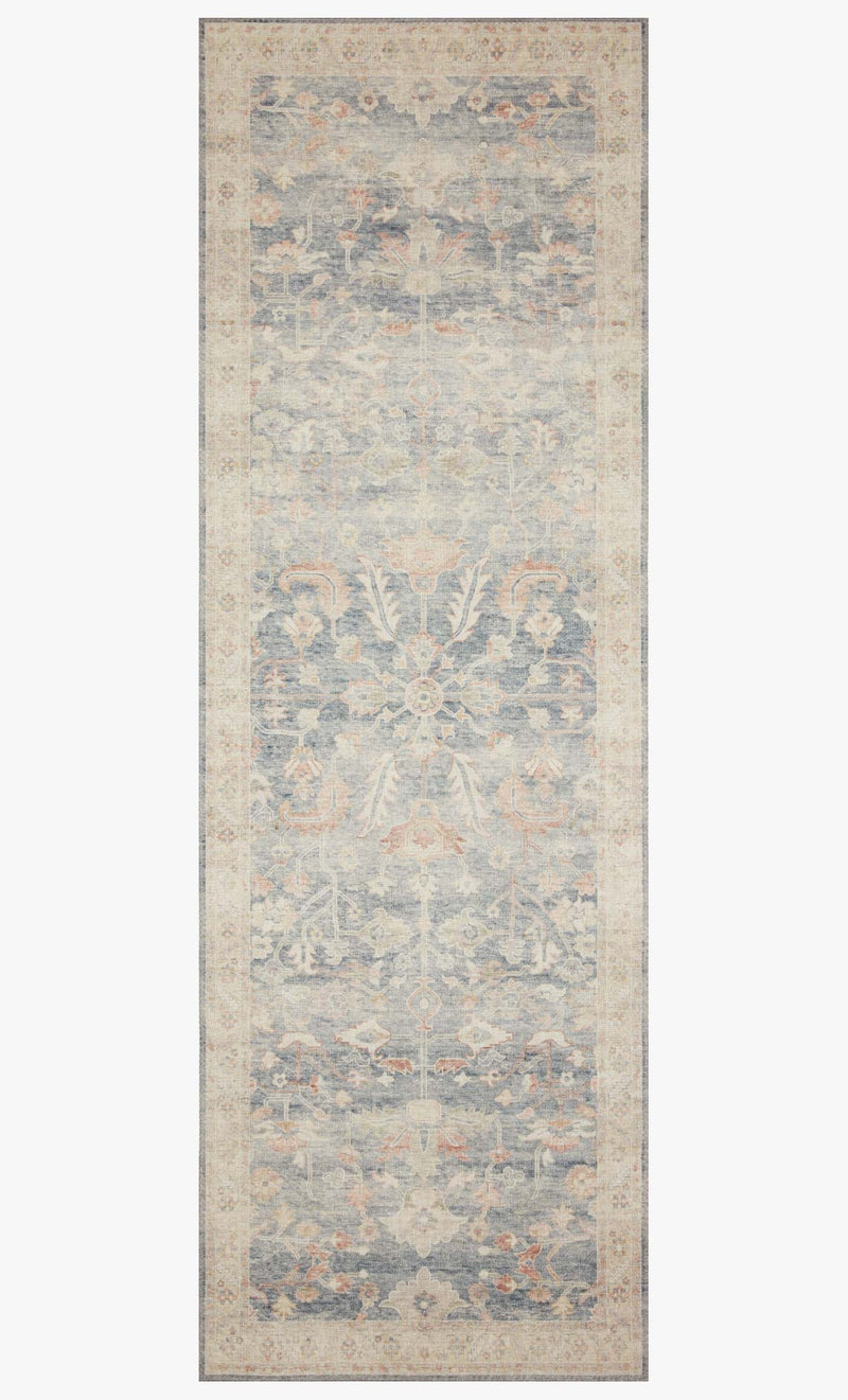 Loloi II Hathaway Collection - Traditional Power Loomed Rug in Denim & Multi (HTH-02)