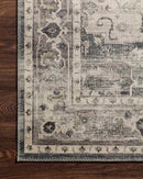 Loloi II Hathaway Collection - Traditional Power Loomed Rug in Steel & Ivory (HTH-05)
