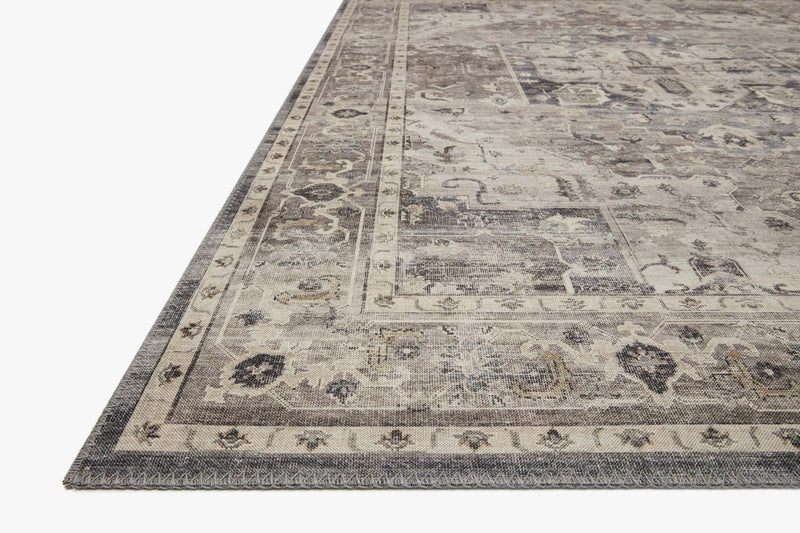 Loloi II Hathaway Collection - Traditional Power Loomed Rug in Steel & Ivory (HTH-05)