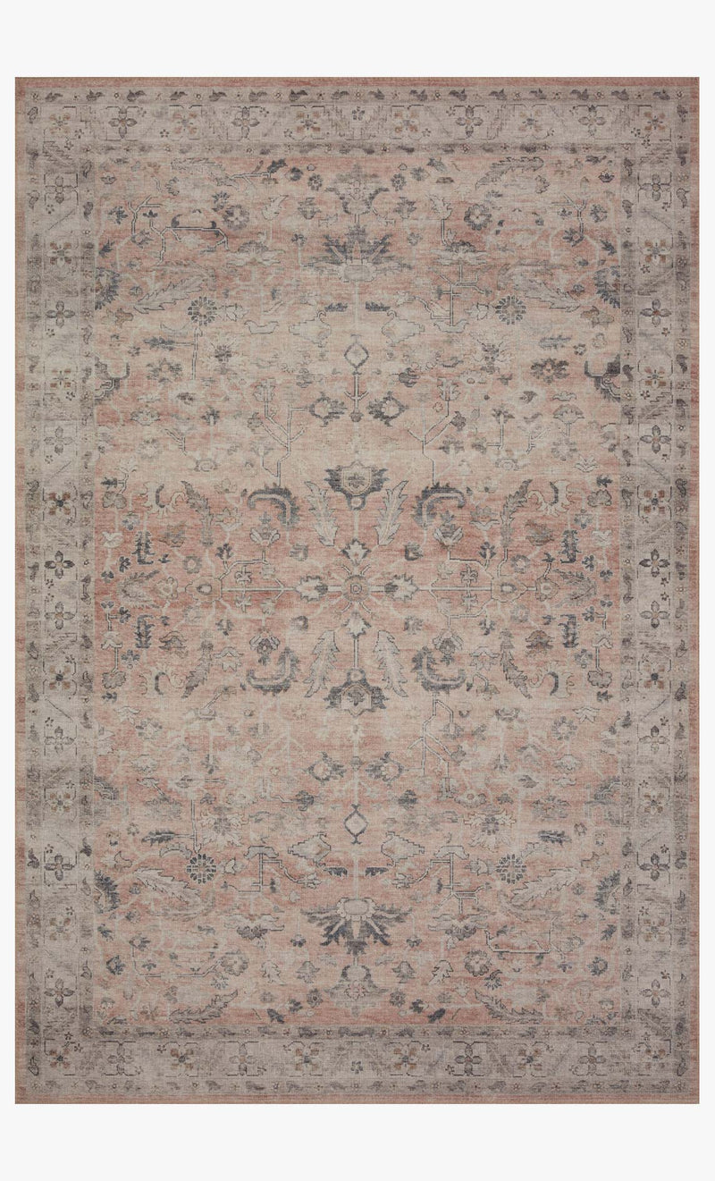 Loloi II Hathaway Collection - Traditional Power Loomed Rug in Blush & Multi (HTH-06)