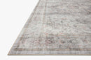 Loloi II Heidi Collection - Traditional Power Loomed Rug in Dove & Blush (HEI-02)