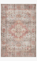 Loloi II Heidi Collection - Traditional Power Loomed Rug in Dove & Spice (HEI-02)