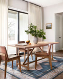 Loloi II Heidi Collection - Traditional Power Loomed Rug in Denim & Blush (HEI-03)